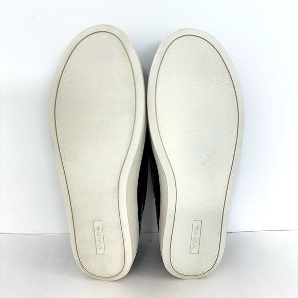 Vince Ghita Croc-Embossed Slip-On Loafer Sneakers Leather Green/White | 8M - Picture 12 of 14